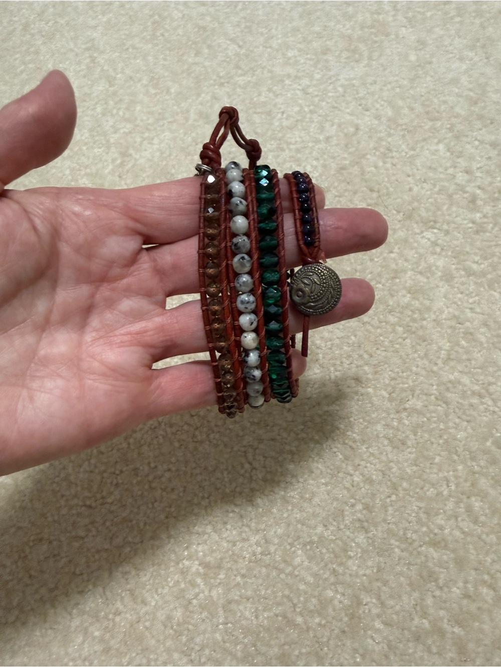 Leather wrap Necklace/ Bracelet